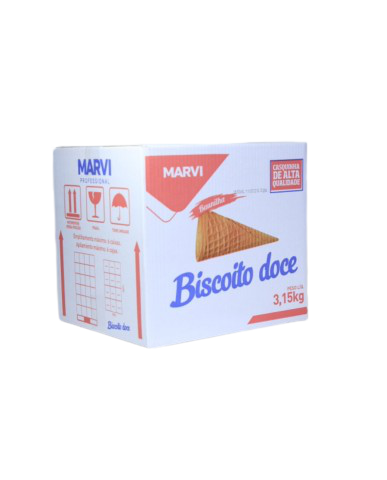 Casquinha Biscoito Doce (3.150kg) Marvi Cx